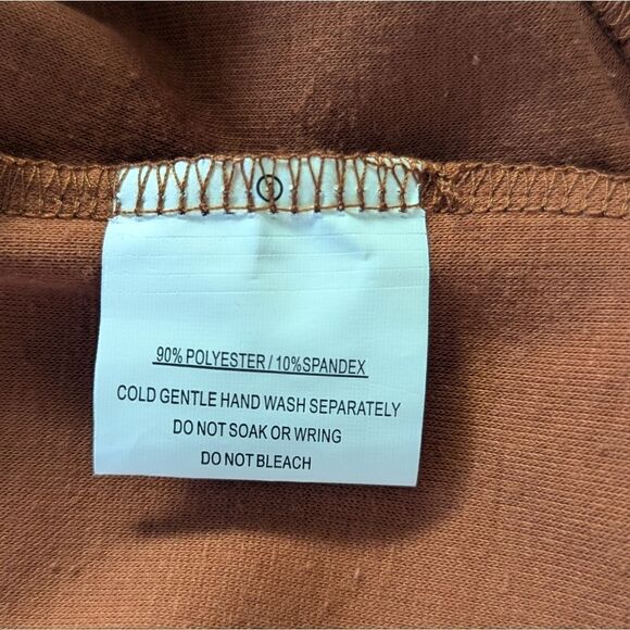 Hello Molly 6 Brown Midi Dress NWT Bodycon Coquette Girl Coastal Cowgirl Chic - Picture 11 of 11